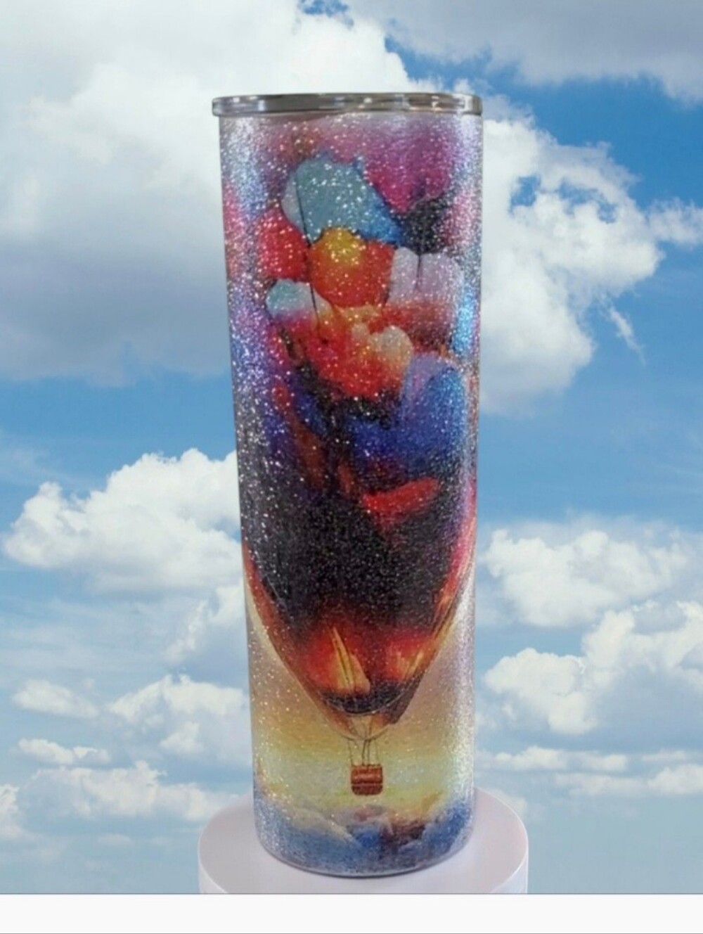 Hot Air Balloons 30 oz Glitter Tumbler 🎉sale